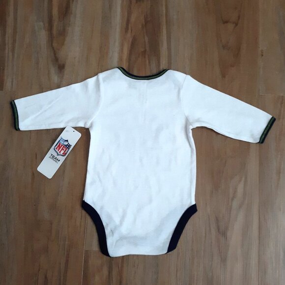 Seattle Seahawks NFL Baby Romper Long Sleeves Bodysuit 3-6 Months New With Tags - Picture 3 of 5